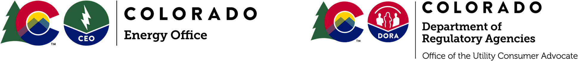 Logos for the CO Energy Office and the CO Office of the Utility Consumer Advocate