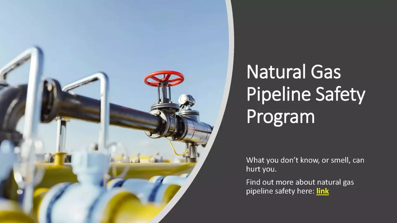 Natural Gas Pipeline Safety Program banner
