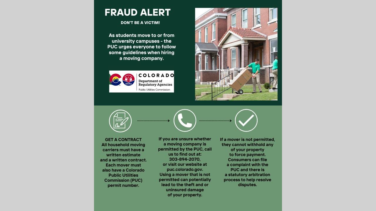 Movers fraud alert guidelines