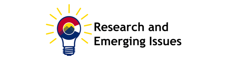 Research and Emerging Issues wide banner